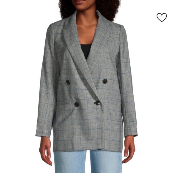Madewell Caldwell Double-Breasted Plaid Blazer - Picture 1 of 2